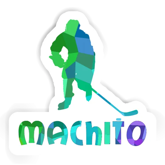 Sticker Hockey Player Machito Laptop Image