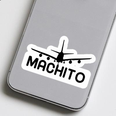 Machito Sticker Airplane Notebook Image