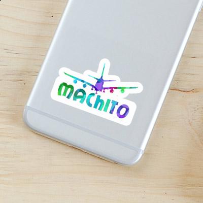 Sticker Machito Airplane Notebook Image