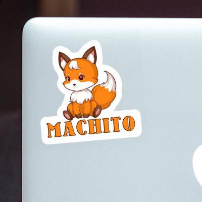 Sitting Fox Sticker Machito Notebook Image