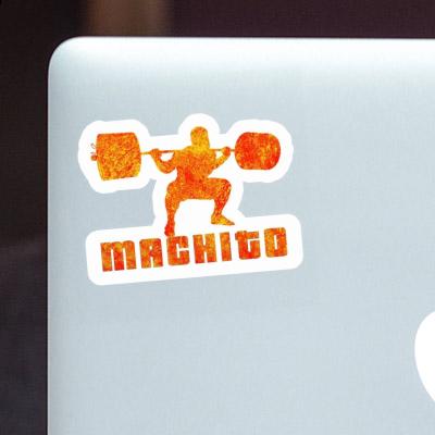 Sticker Machito Weightlifter Notebook Image