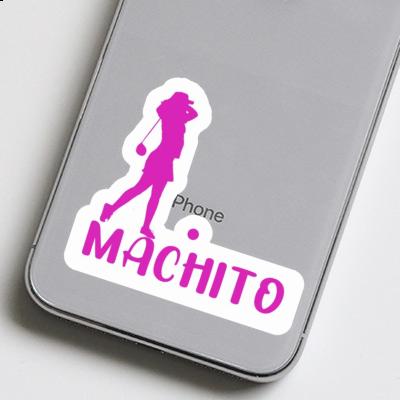 Machito Sticker Golfer Notebook Image