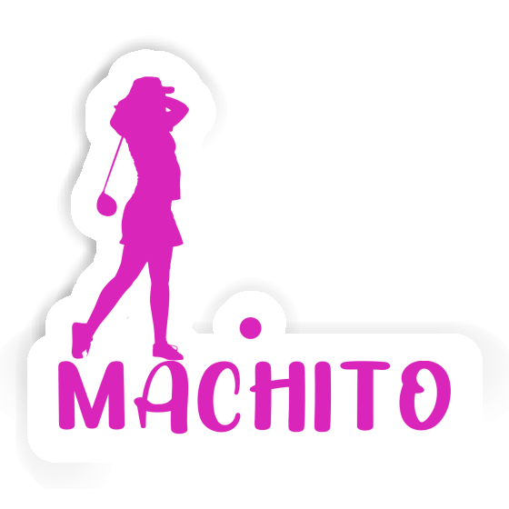 Machito Sticker Golfer Image