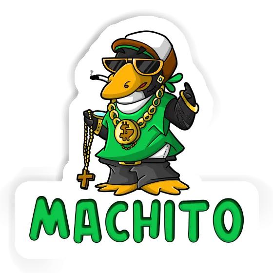 Machito Sticker Hip Hop Penguin Notebook Image