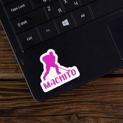 Sticker Hockey Player Machito Laptop Image