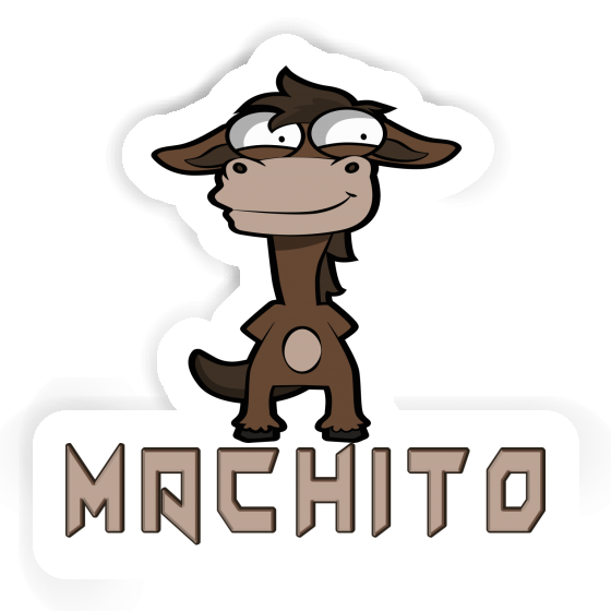 Sticker Machito Standing Horse Gift package Image