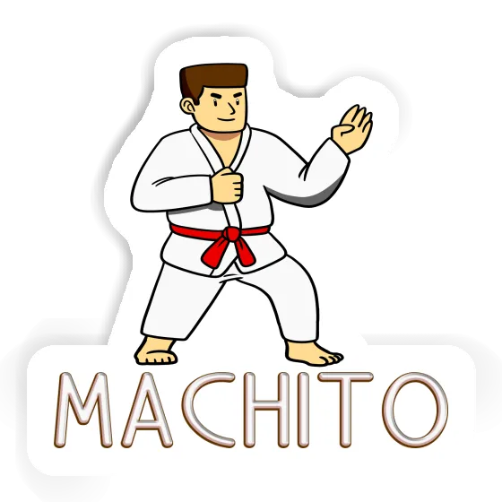 Sticker Karateka Machito Laptop Image