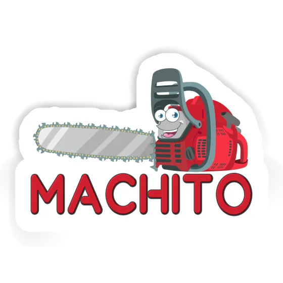 Sticker Chainsaw Machito Image