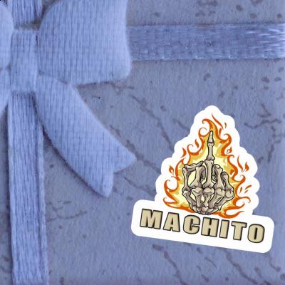 Sticker Machito Middlefinger Notebook Image