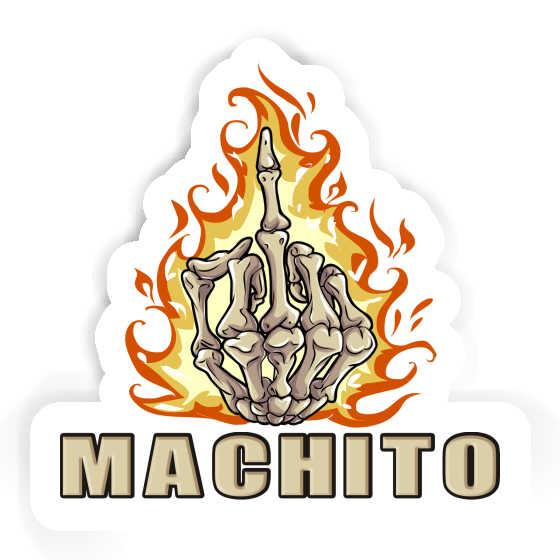 Sticker Machito Middlefinger Laptop Image