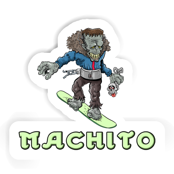 Sticker Snowboarder Machito Gift package Image