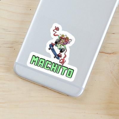 Machito Sticker Skateboarder Image