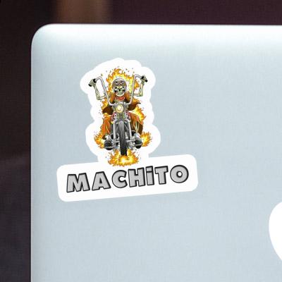 Motorbike Rider Sticker Machito Notebook Image