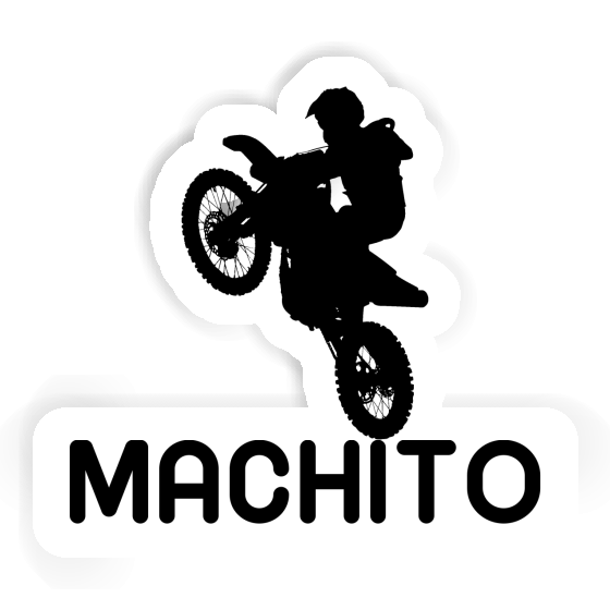 Machito Sticker Motocross Rider Laptop Image