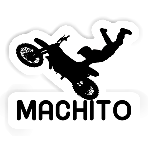 Aufkleber Motocross-Fahrer Machito Notebook Image