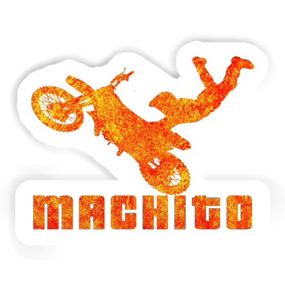 Sticker Motocross Rider Machito Laptop Image