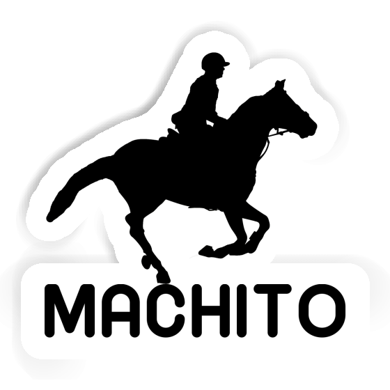 Horse Rider Sticker Machito Notebook Image