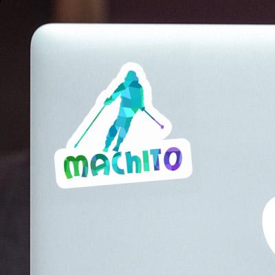 Machito Sticker Skifahrerin Image