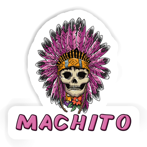 Machito Sticker Ladys Skull Image