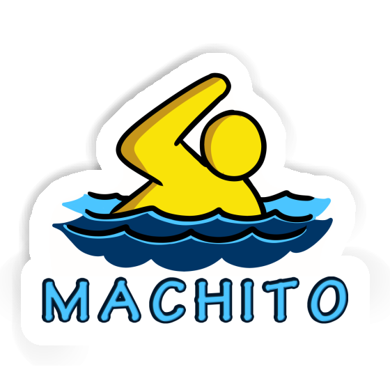 Swimmer Sticker Machito Laptop Image