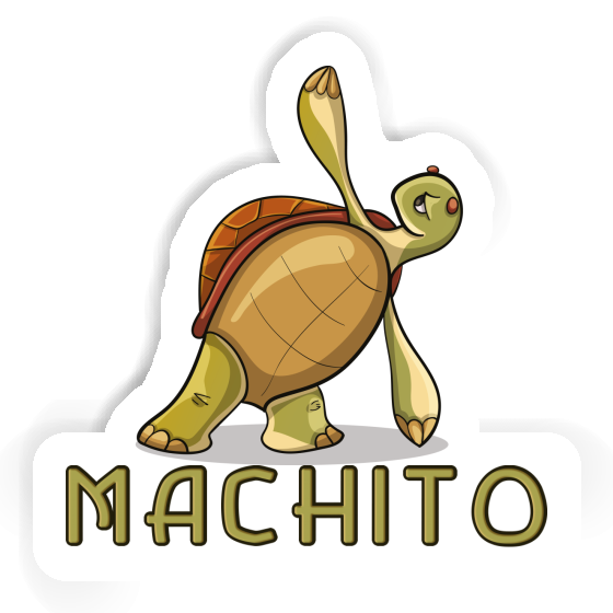 Yoga Turtle Sticker Machito Laptop Image