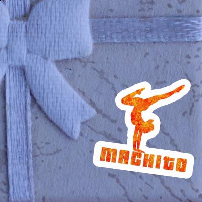 Sticker Machito Yoga-Frau Gift package Image