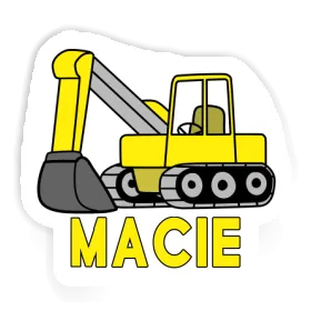Sticker Macie Excavator Image
