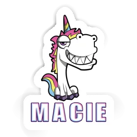 Aufkleber Macie Grinse-Einhorn Image