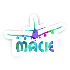Sticker Macie Airplane Image