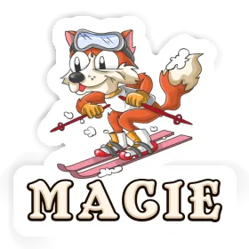 Skifahrer Sticker Macie Image