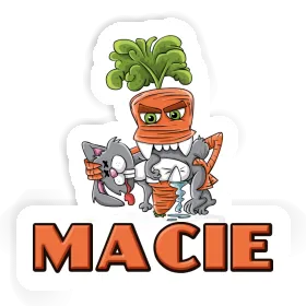 Macie Autocollant Carotte monstre Image