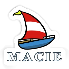 Sticker Macie Sailboat Image