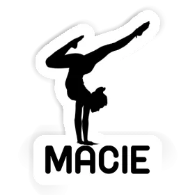 Femme de yoga Autocollant Macie Image
