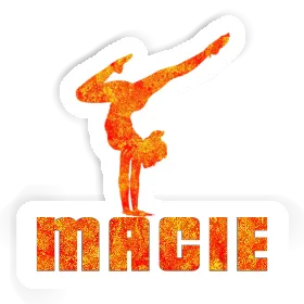Autocollant Macie Femme de yoga Image