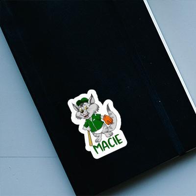 Baseball-Katze Aufkleber Macie Laptop Baseball-Katze Aufkleber Macie Laptop Image
