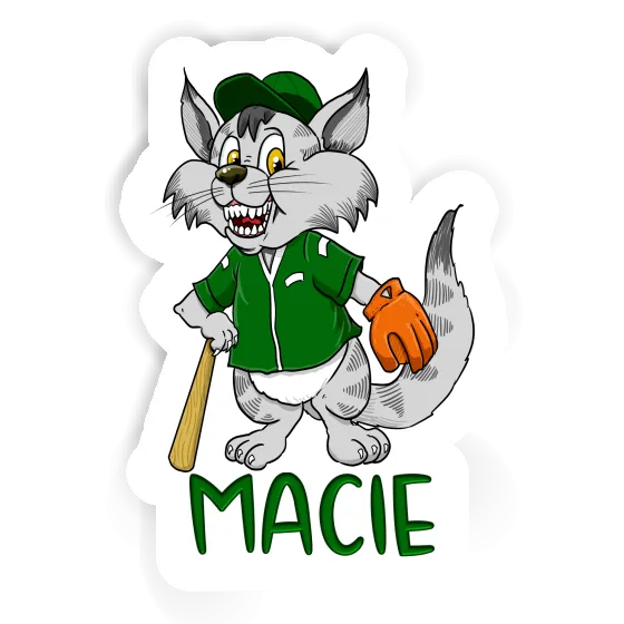 Baseball-Katze Aufkleber Macie Notebook Baseball-Katze Aufkleber Macie Gift package Image