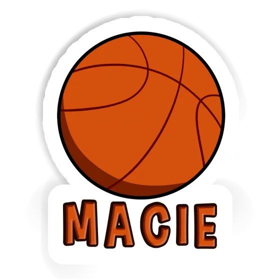 Autocollant Macie Basket-ball Notebook Image