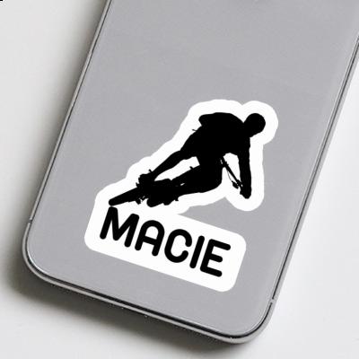 Biker Sticker Macie Laptop Image