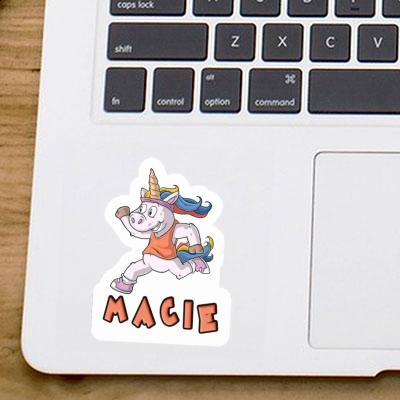 Sticker Runner Macie Laptop Image