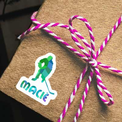 Macie Aufkleber Eishockeyspieler Laptop Macie Aufkleber Eishockeyspieler Laptop Image