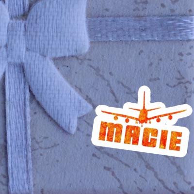 Airplane Sticker Macie Notebook Image