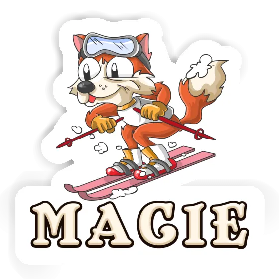 Skier Sticker Macie Laptop Skier Sticker Macie Laptop Image