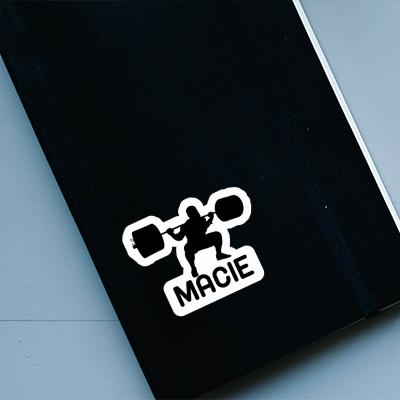 Macie Sticker Weightlifter Notebook Image