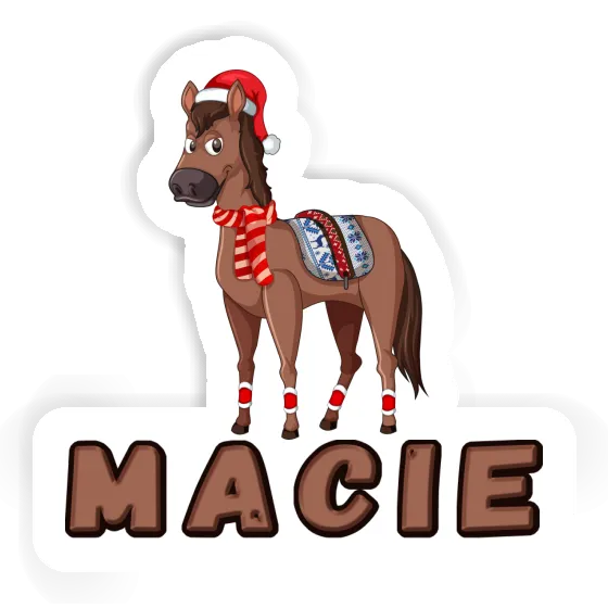Sticker Macie Christmas Horse Notebook Sticker Macie Christmas Horse Gift package Image