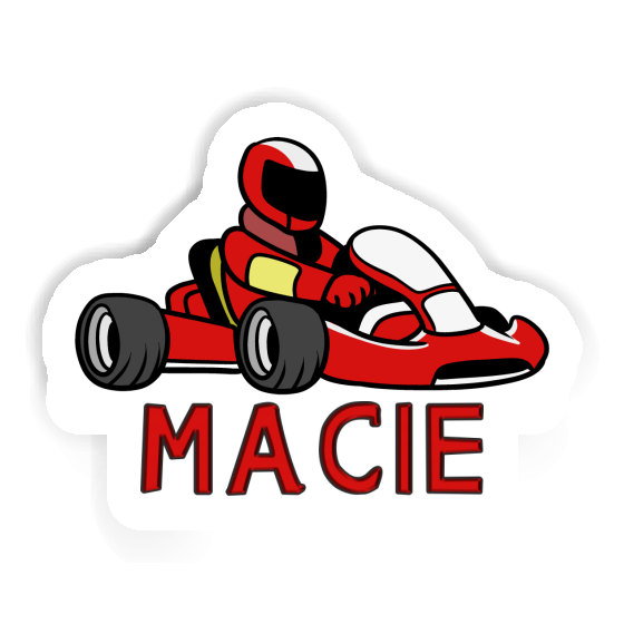 Kartfahrer Aufkleber Macie Image
