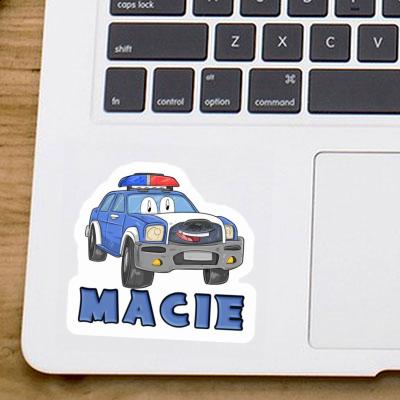 Sticker Macie Police Car Notebook Sticker Macie Police Car Gift package Image