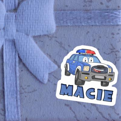 Sticker Macie Police Car Notebook Sticker Macie Police Car Gift package Image