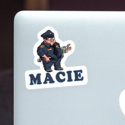 Macie Autocollant Policier Laptop Image
