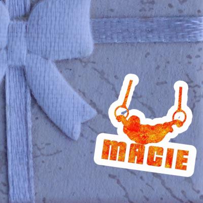 Macie Autocollant Gymnaste aux anneaux Notebook Macie Autocollant Gymnaste aux anneaux Gift package Image