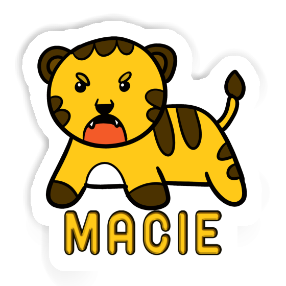 Bébé tigre Autocollant Macie Laptop Bébé tigre Autocollant Macie Laptop Image